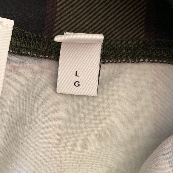 Burberry Tully checkered stretch green leggings - Picture 5 of 10